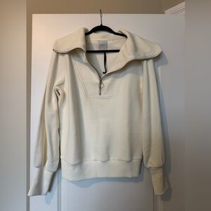 Varley Off-White Cowl Neck Sweater